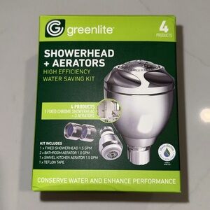 Green light Showerhead+ Aerators
